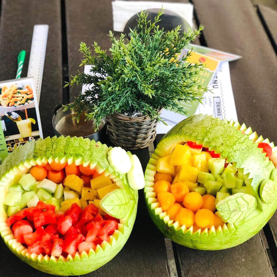 Carved Fruit Basket